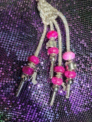 Gorgeous Rhinestone Motorcycle Get Back Whips 36 inches +