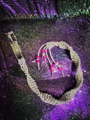 Gorgeous Rhinestone Motorcycle Get Back Whips 36 inches +