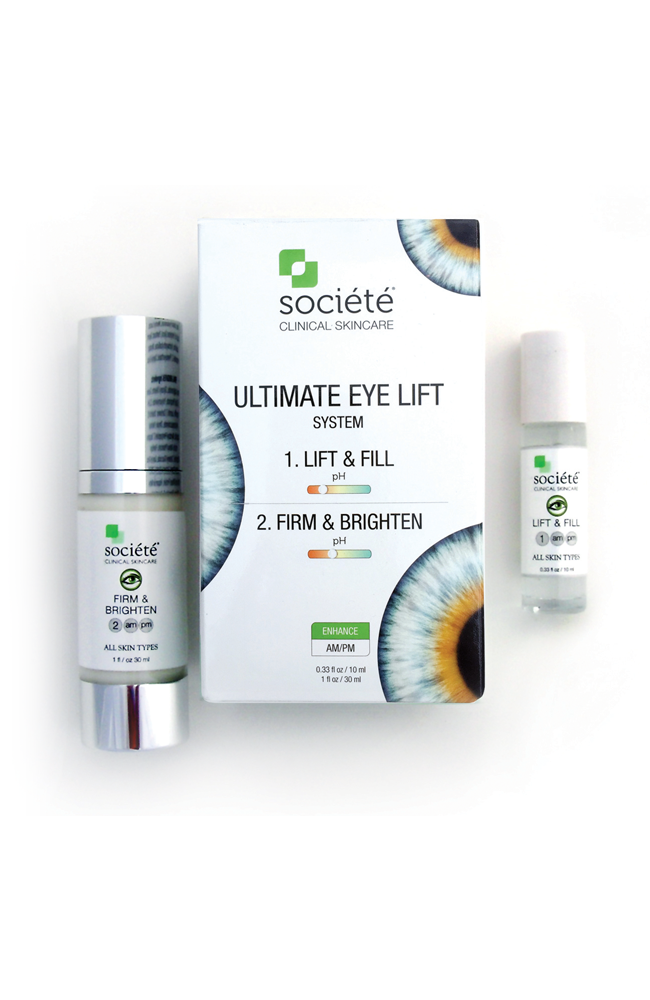 ULTIMATE EYE LIFT SYSTEM
1. LIFT &amp; FILL
2. FIRM &amp; BRIGHTEN