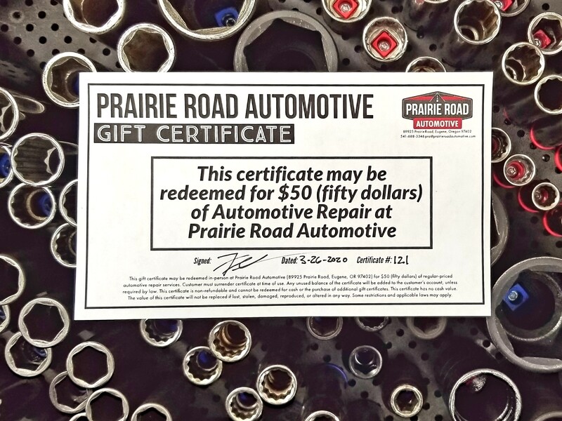 $50 Gift Certificate