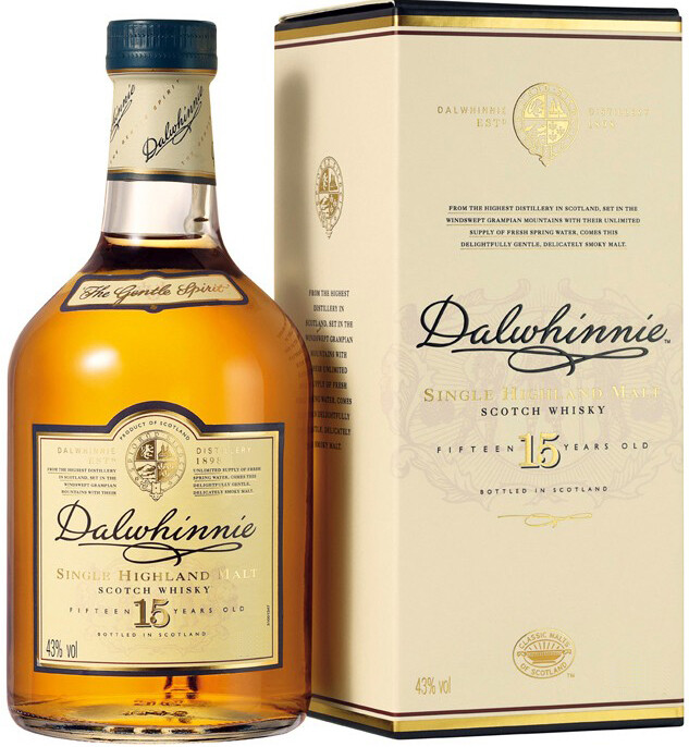 DALWHINNIE 15YR SINGLE MALT SCOTCH WHISKEY 750ML