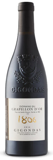 DOMAINE DU GRAPILLON D&#39;OR 1806 GIGONDAS 750ML