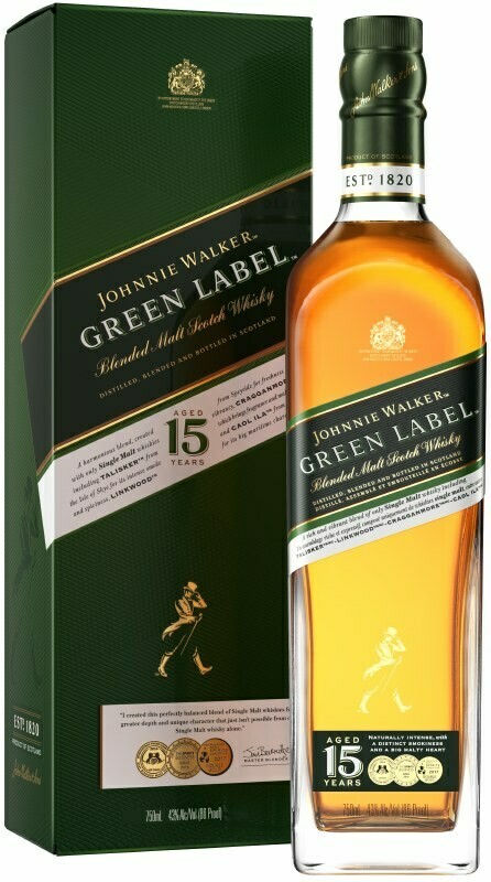 JOHNNIE WALKER GREEN 15 YEAR SCOTCH 750ML