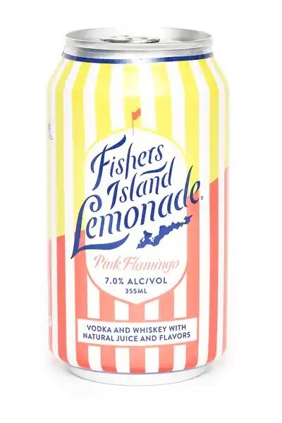 FISHERS ISLAND LEMONADE PINK FLAMINGO 355ML