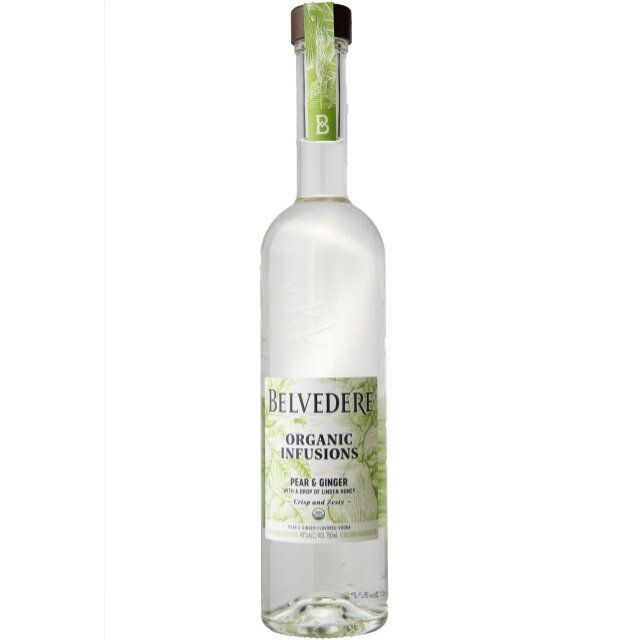 BELVEDERE ORGANIC INFUSIONS PEAR &amp; GINGER 750ML