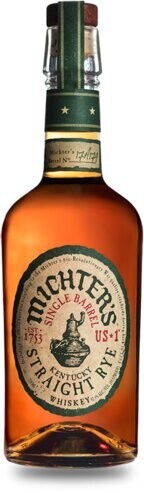 MICHTER&#39;S SINGLE BARREL STRAIGHT RYE WHISKEY 750ML