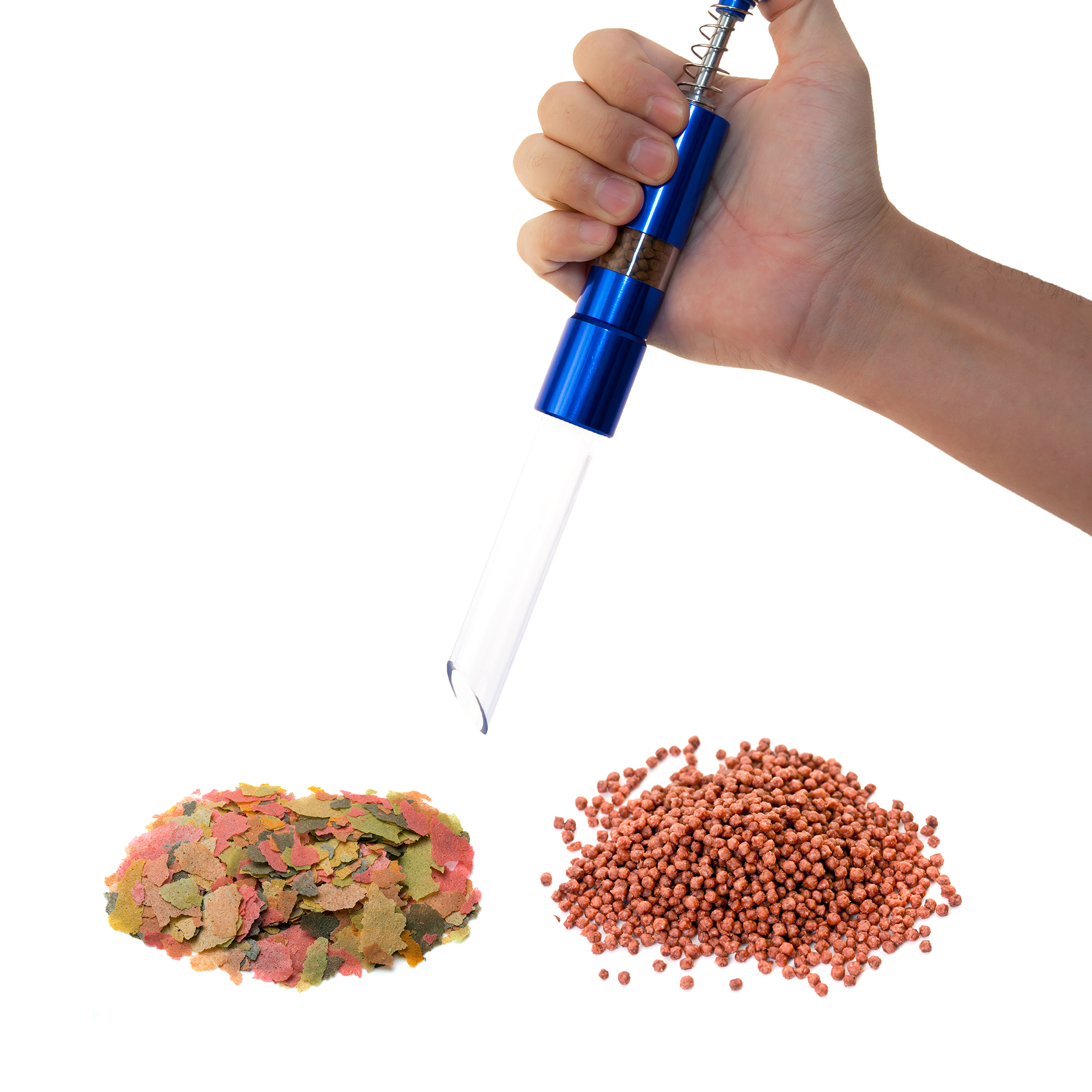 Gourmet Grinder Pellet and Flake Fish Food Feeder