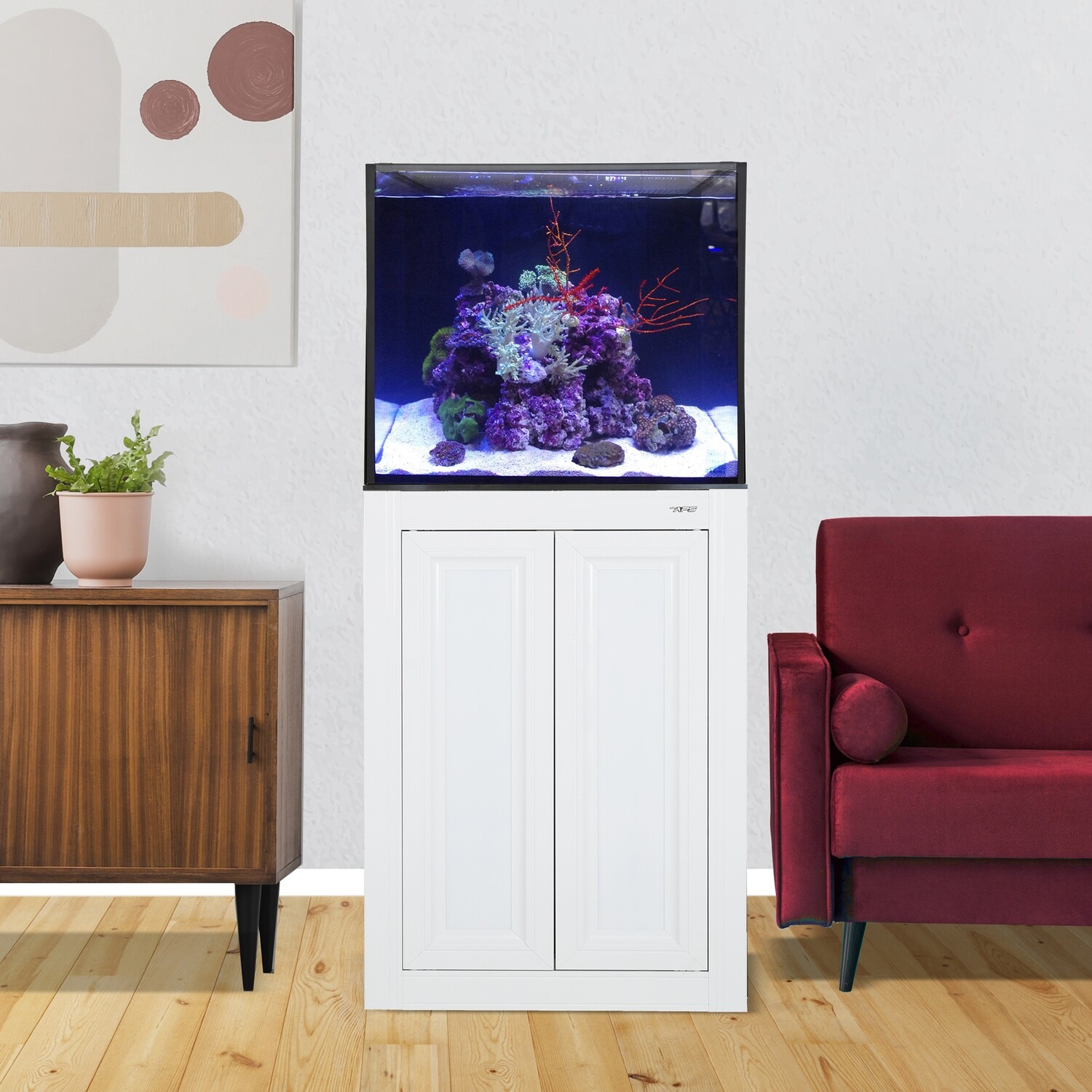 INT 50 Aquarium w/ White APS Stand