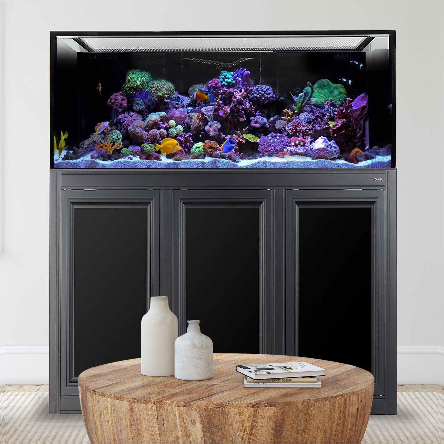 NUVO INT 170 Gallon Reef Ready Aquarium + Black APS Stand