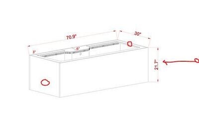 (Blemished) INT 200 Aquarium Tank Only (Excludes APS Stand)