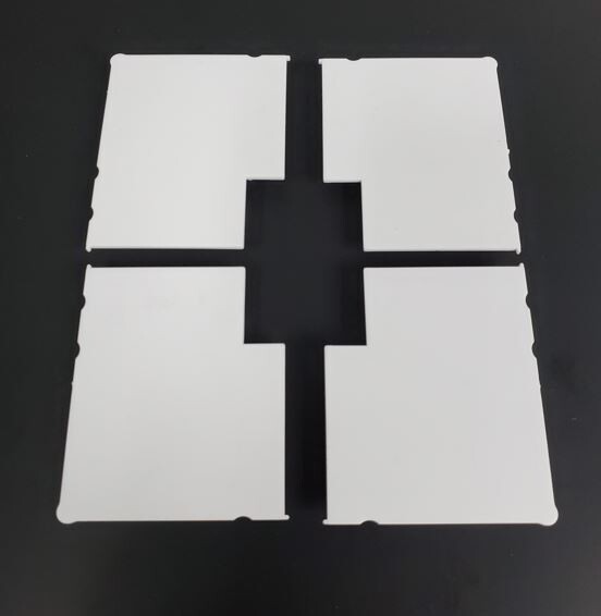 Parts - APS Aquarium Stand Plastic End Caps &quot;Part E&quot; - White [4 Pack]