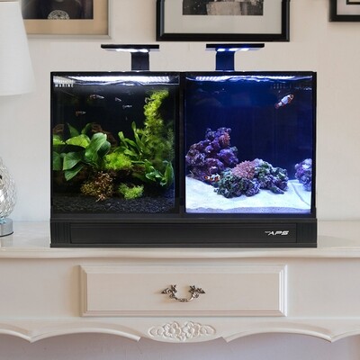 Concept Pro 2 | 20 AIO Encore Aquarium [Desktop] w/ APS Pedestal - Black