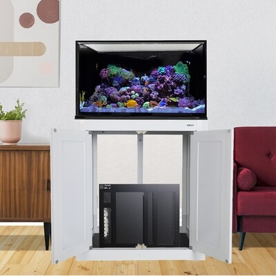 INT 112 Lagoon Aquarium w/ APS Stand - White w/ RFS Sump - RFS27 (Made to Order) INT 112 Lagoon Aquarium w/ APS Stand - White w/ RFS Sump - RFS27 (Made to Order)