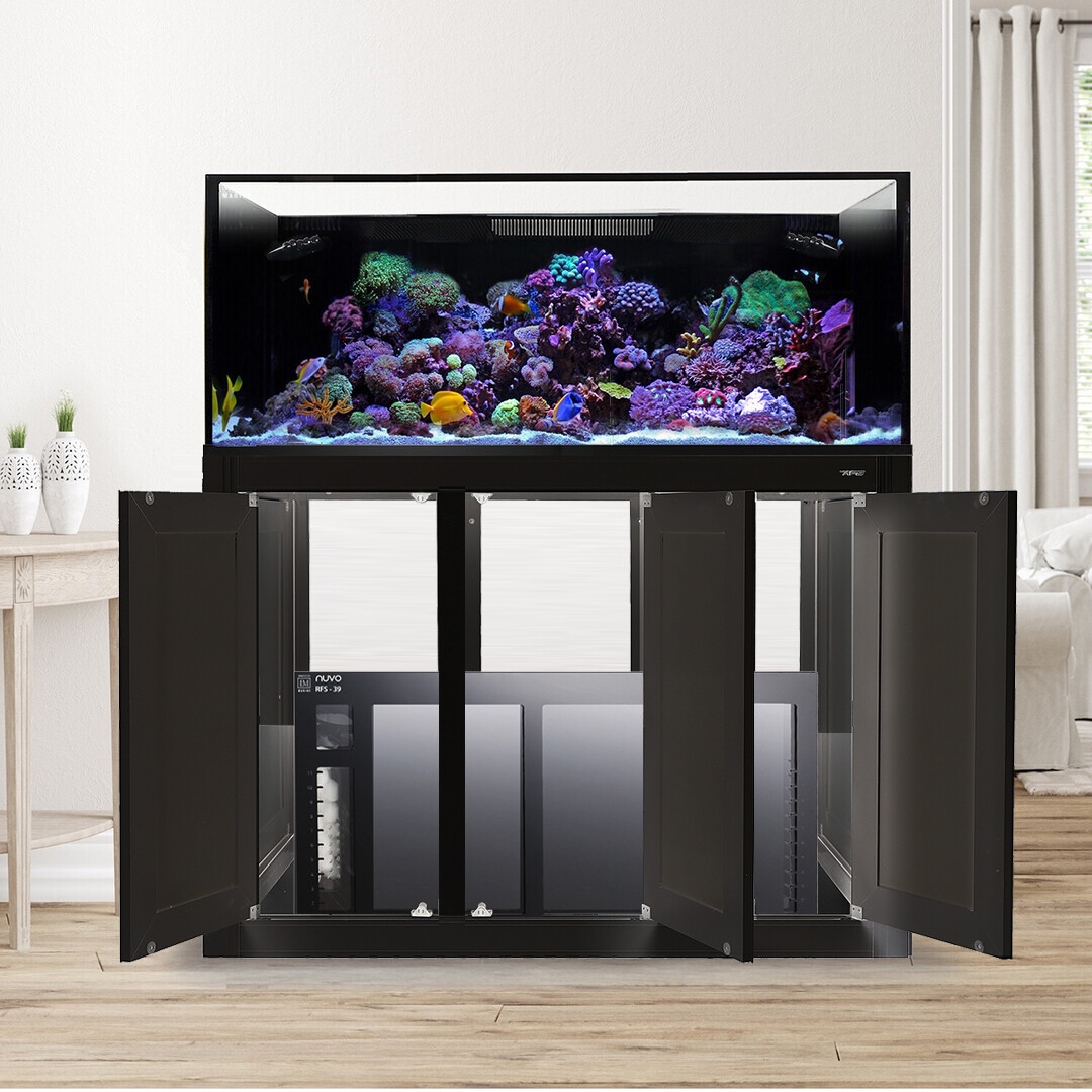 NUVO EXT 150 Gallon Lagoon Aquarium Black APS Stand RFS Acrylic