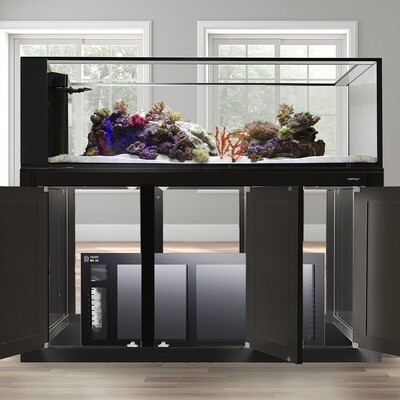 INT 200 Peninsula Aquarium w/ APS Stand - Black w/ RFS Sump - RFS50 (Made to Order) INT 200 Peninsula Aquarium w/ APS Stand - Black w/ RFS Sump - RFS50 (Made to Order)