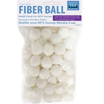 NUVO Fiber Balls™ - Refill Pack for RFS Sump Filter Media Cup (60 Pieces)
