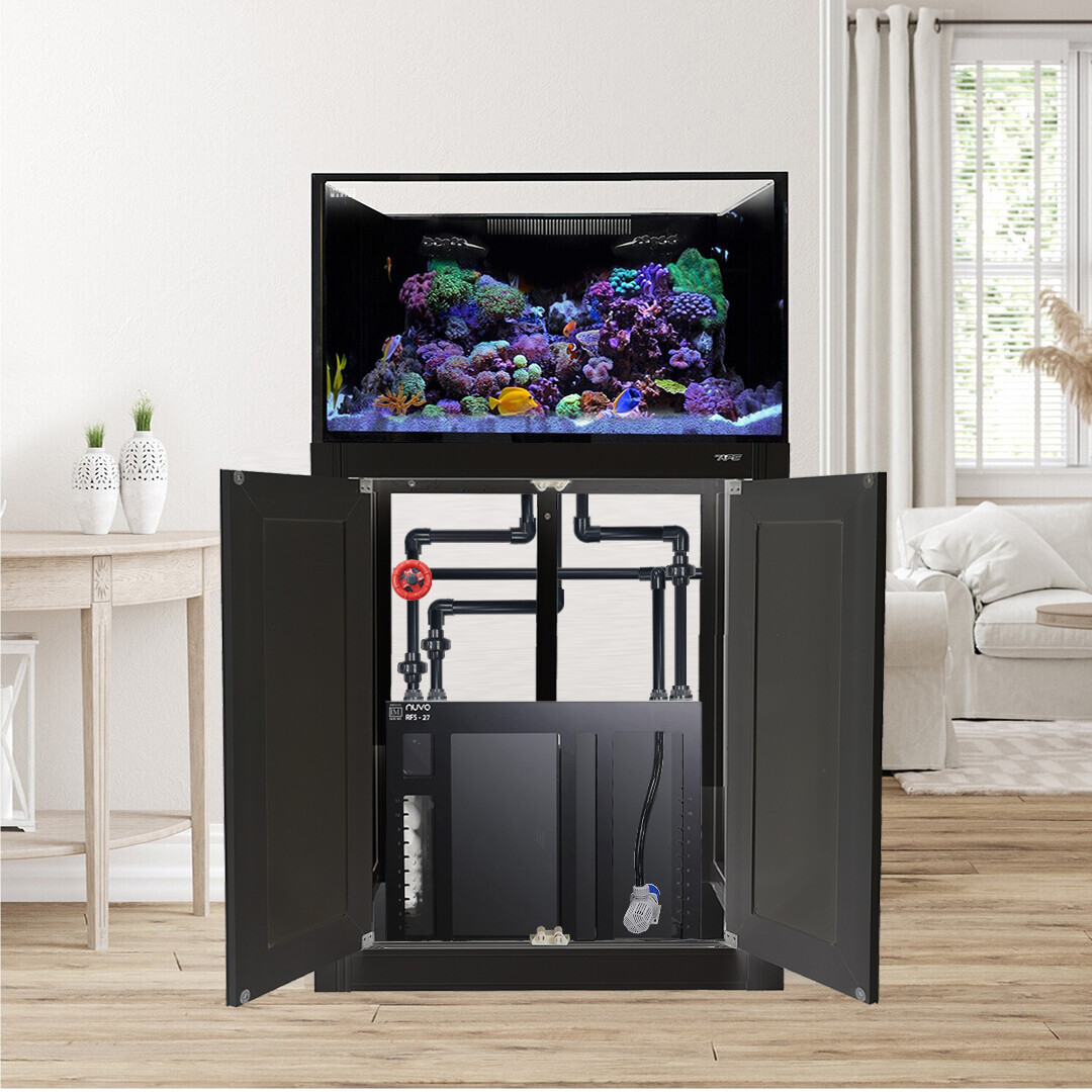 EXT 112 Gallon Lagoon Aquarium Complete Reef System – Black (Made to Order)