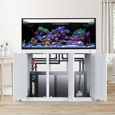 EXT 150 Gallon Lagoon Aquarium Complete Reef System – White (Made to Order)