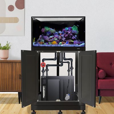 INT 112 Gallon Lagoon Aquarium Complete Reef System – Black (Made to Order) INT 112 Gallon Lagoon Aquarium Complete Reef System – Black (Made to Order)