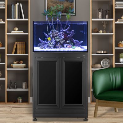 Fusion Pro 2 | 50 AIO Lagoon Aquarium w/ APS Stand - Black Fusion Pro 2 | 50 AIO Lagoon Aquarium w/ APS Stand - Black