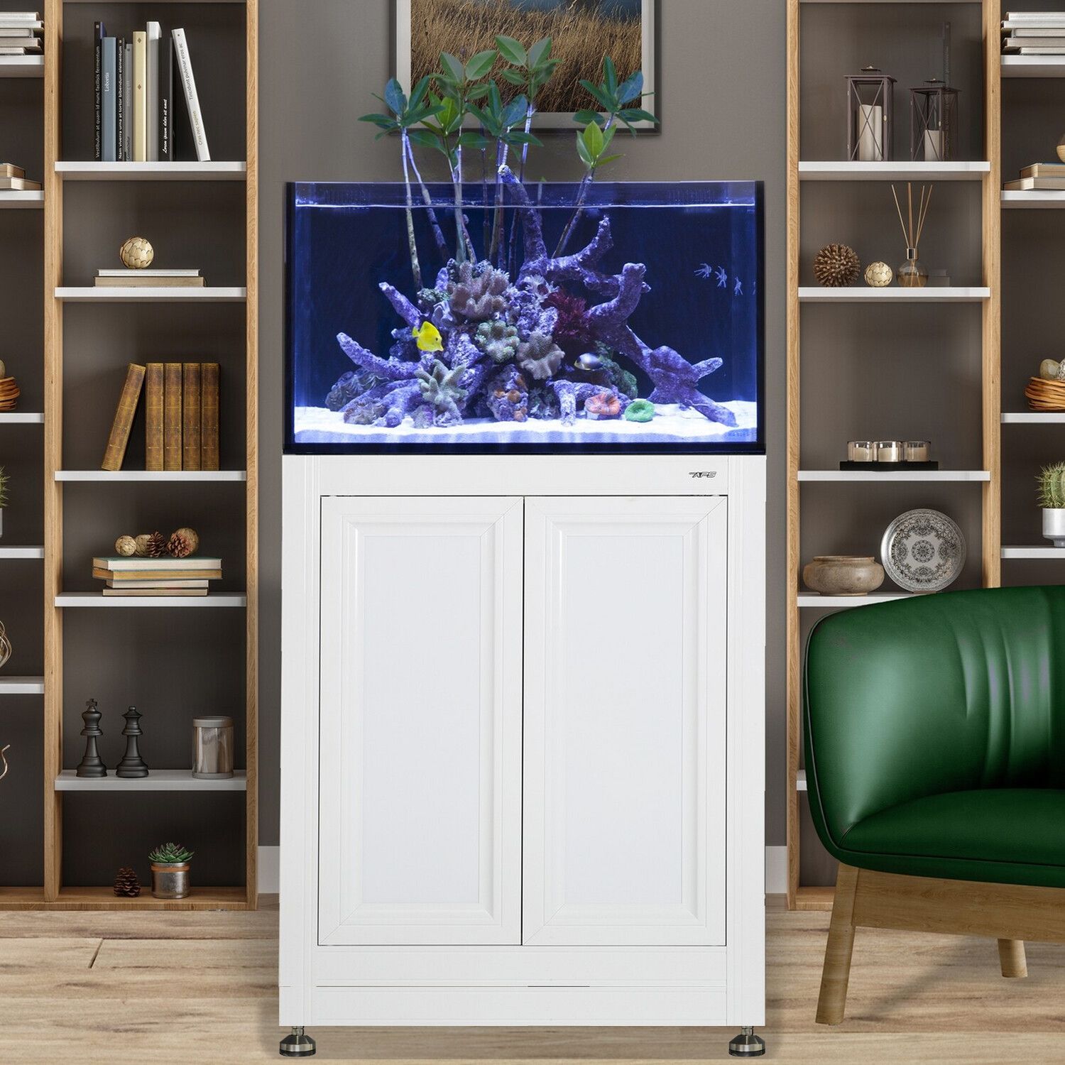 INT 50 Lagoon Aquarium w/ APS Stand - White