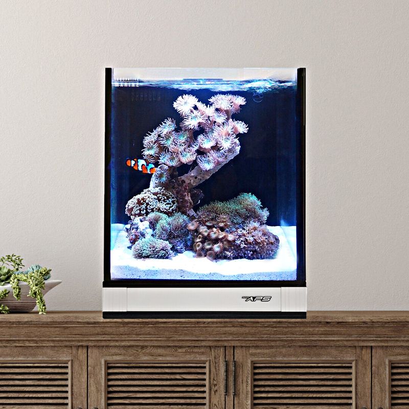 Fusion Pro 2 | 10 AIO Aquarium w/ APS Pedestal - White