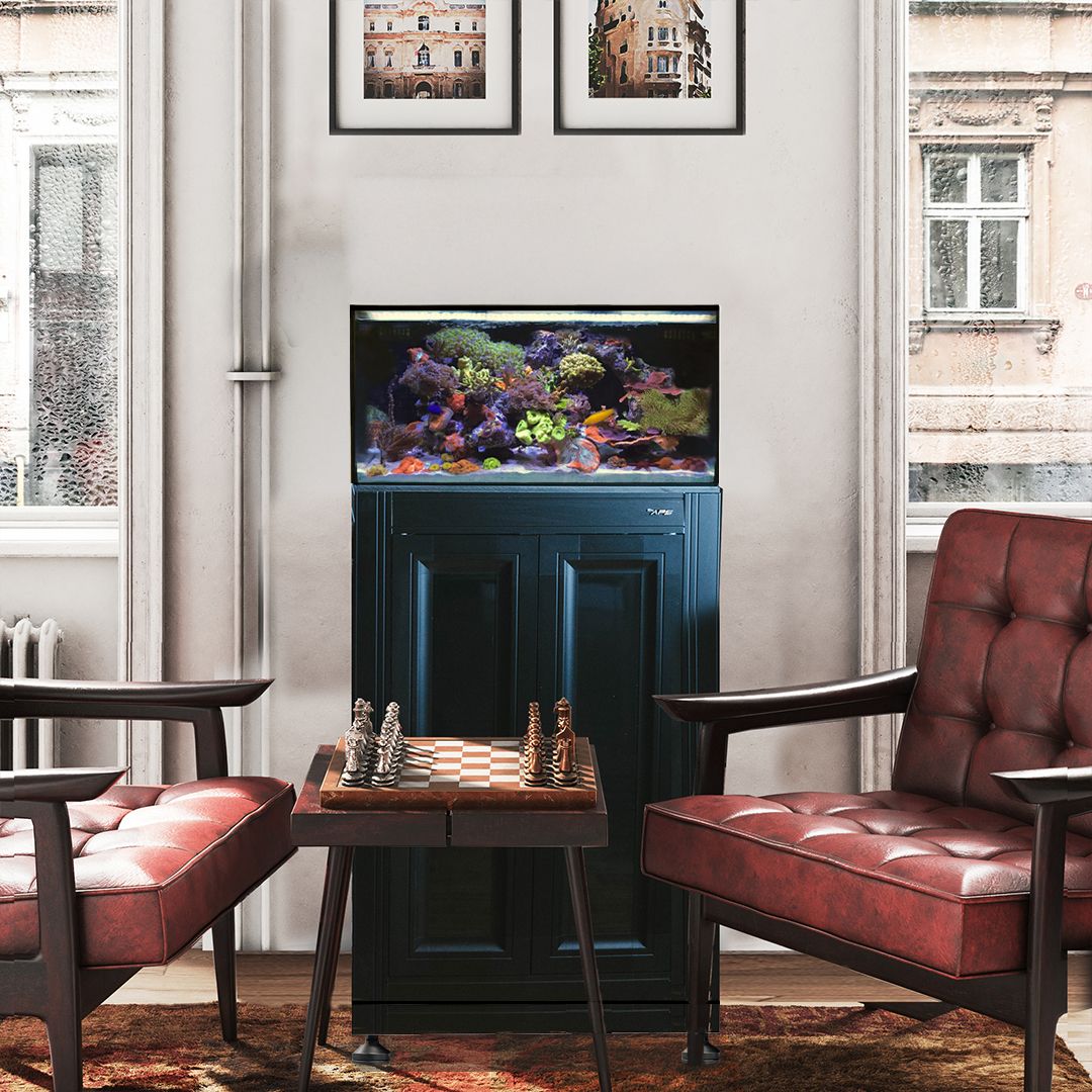 Fusion Pro 2 | 25 AIO Lagoon Aquarium w/ APS Stand - Black