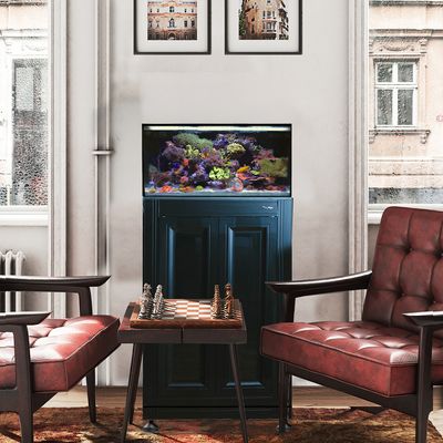 Fusion Pro 2 | 25 AIO Lagoon Aquarium w/ APS Stand - Black