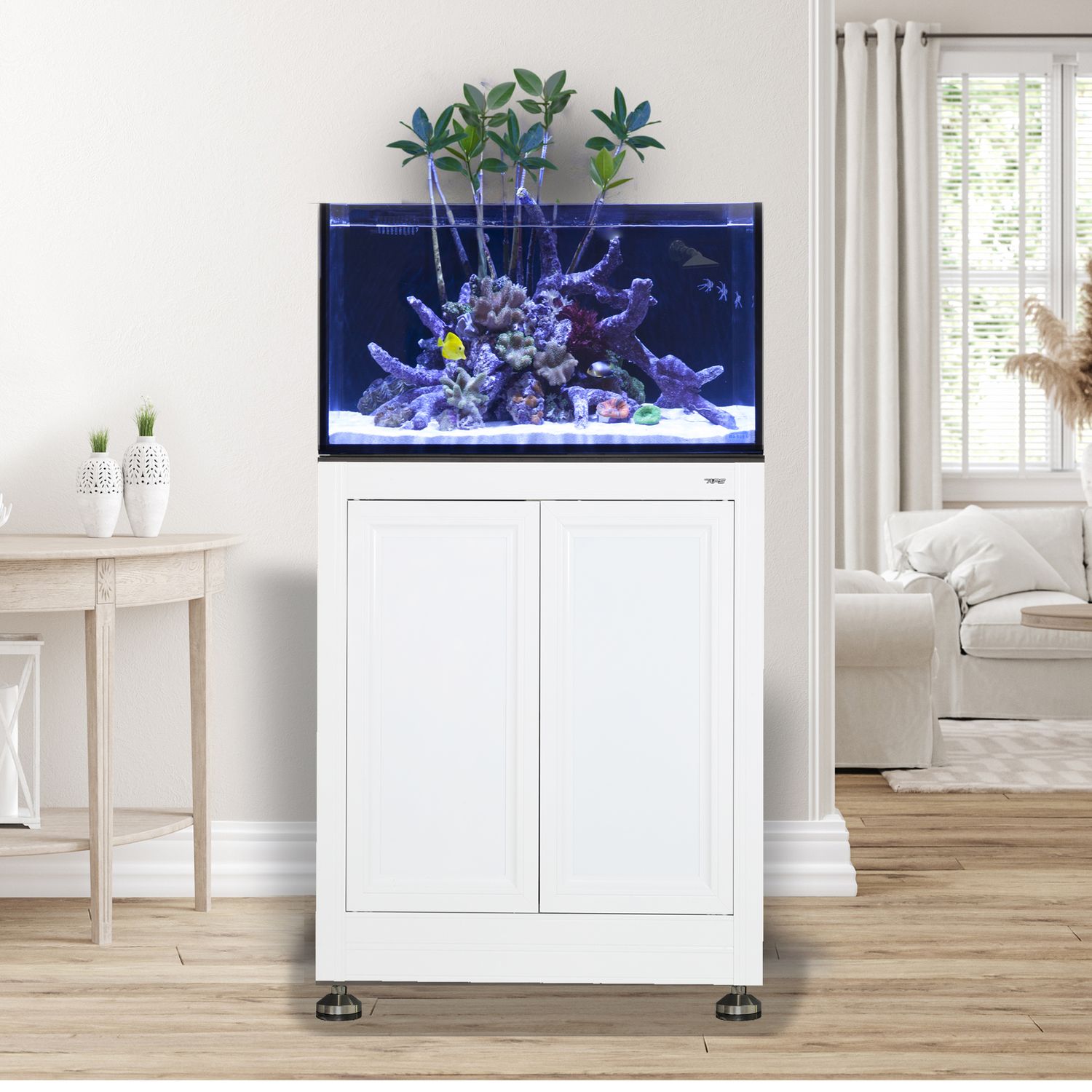 EXT 50 Lagoon Aquarium w/ APS Stand - White