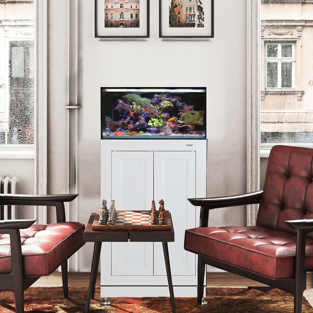 Fusion Pro 2 | 25 AIO Lagoon Aquarium w/ APS Stand - White