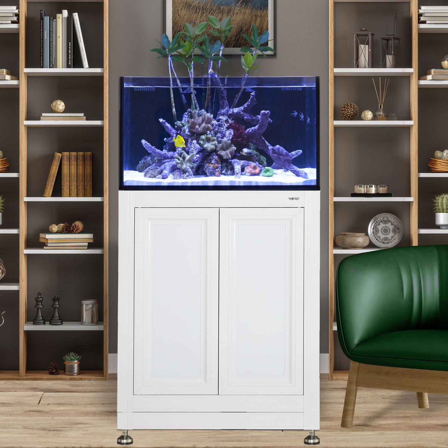 Fusion Pro 2 | 50 AIO Lagoon Aquarium w/ APS Stand - White