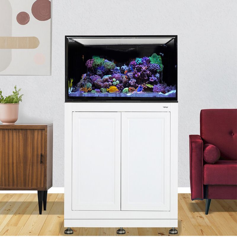 INT 112 Lagoon Aquarium w/ APS Stand - White (Made to Order)
