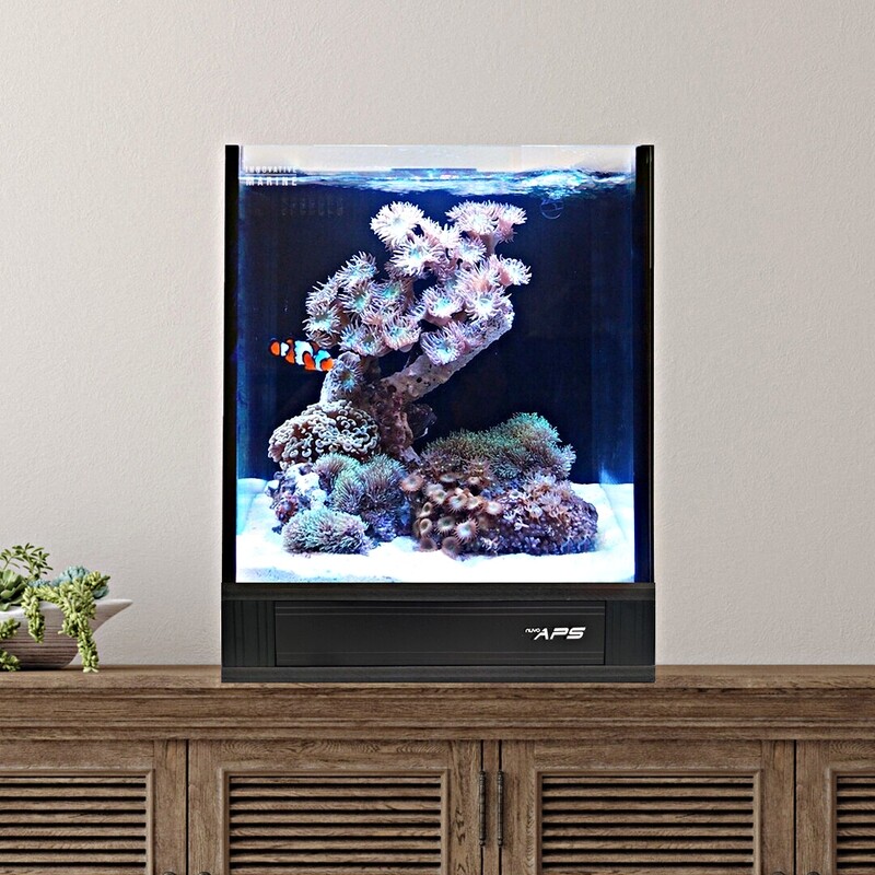 Fusion Pro 2 | 10 AIO Aquarium w/ APS Pedestal - Black