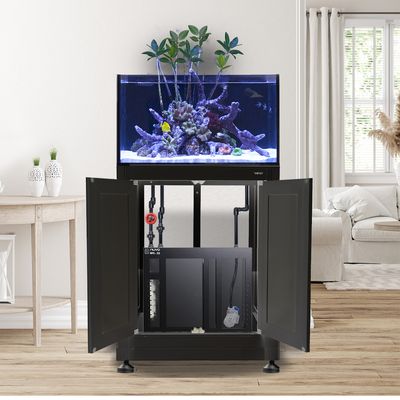 EXT 50 Gallon Lagoon Aquarium Complete Reef System – Black