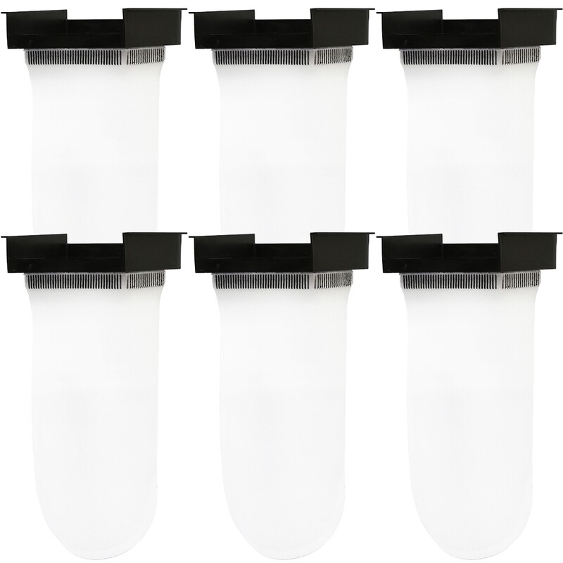 NUVO™ Aquarium 200 Micron Felt Filter Sock w/ Holder [Midsize] - 6 Pack