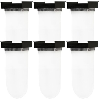 NUVO™ Aquarium 200 Micron Felt Filter Sock w/ Holder [Midsize] - 6 Pack