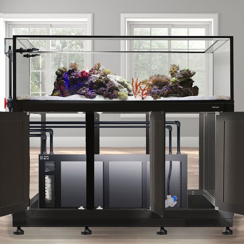 EXT 200 Gallon Peninsula Complete Reef System – Black (Made to Order) - BLEMISHED TANK