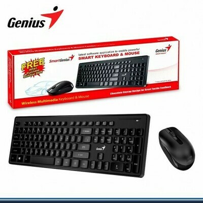 Combo Genius teclado y mouse wireless Model Slimstar 8006