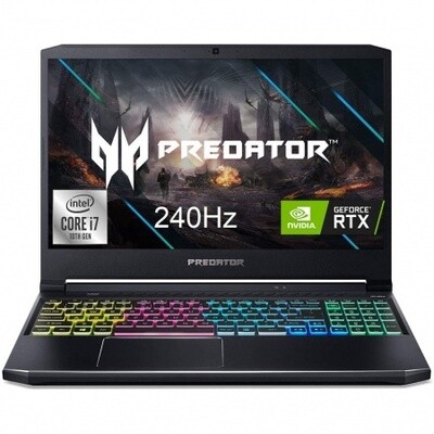 Notebook Gamer Acer Predator Core i7 5.0GHz, 16GB, 512GB SSD, 15.6" FHD, RTX 2070 8GB