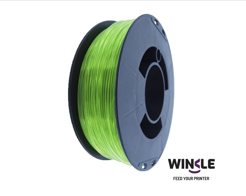 Filamento PETG Krystal WINKLE 1kg 1.75mm, Color: Krystal lime