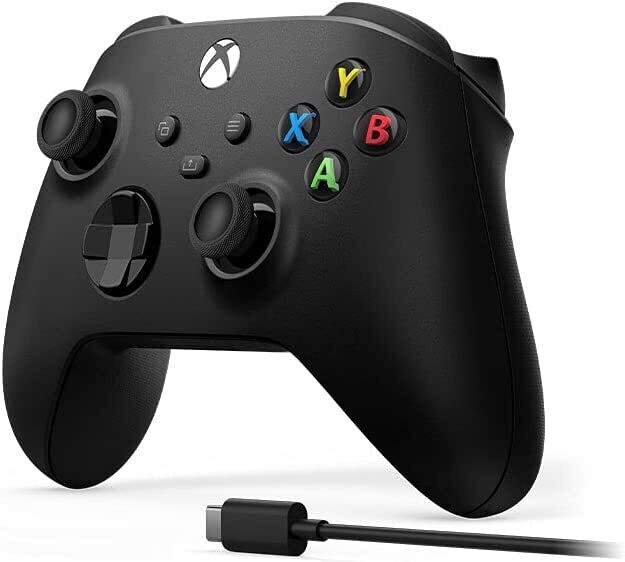 Joystick Xbox Inalámbrico Negro + Cable Usb C