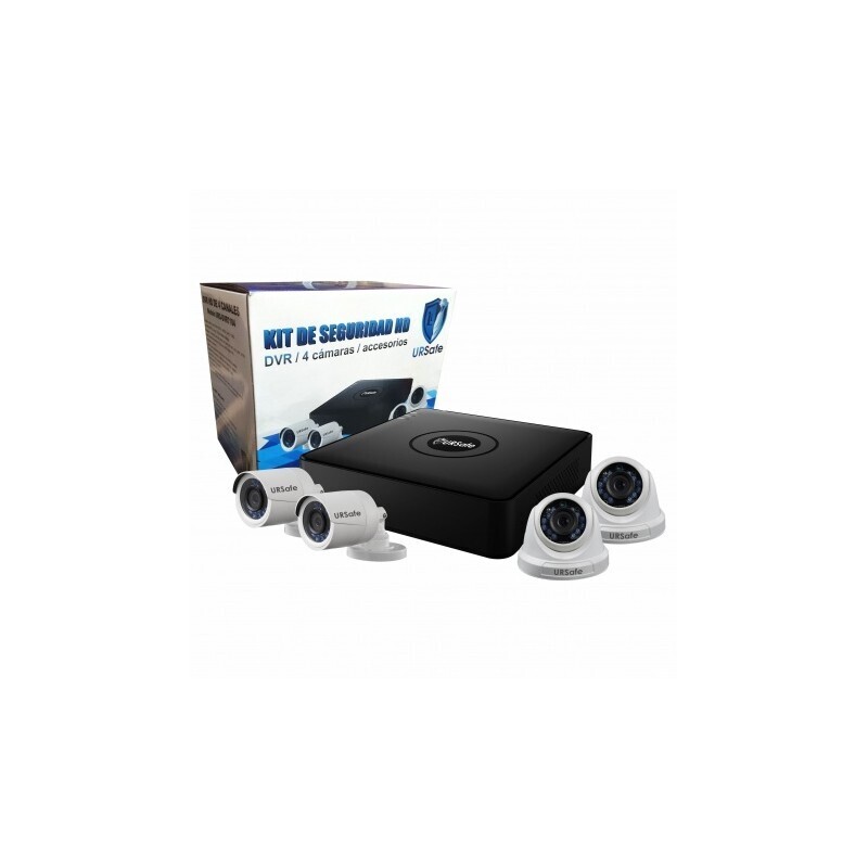 Kit De Seguridad Dvr Ursafe Hd 4 Camaras