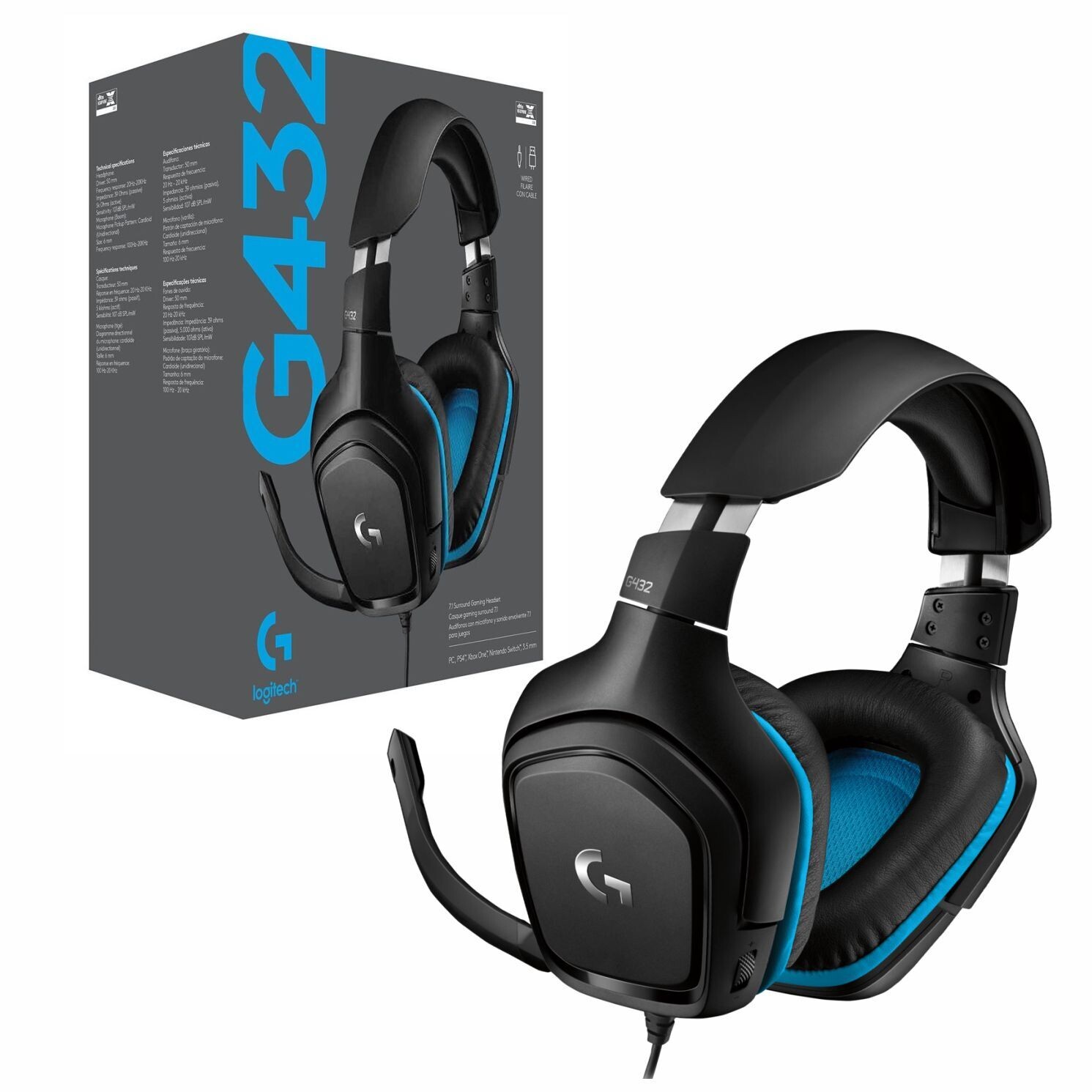 Auriculares Gamer Logitech G432