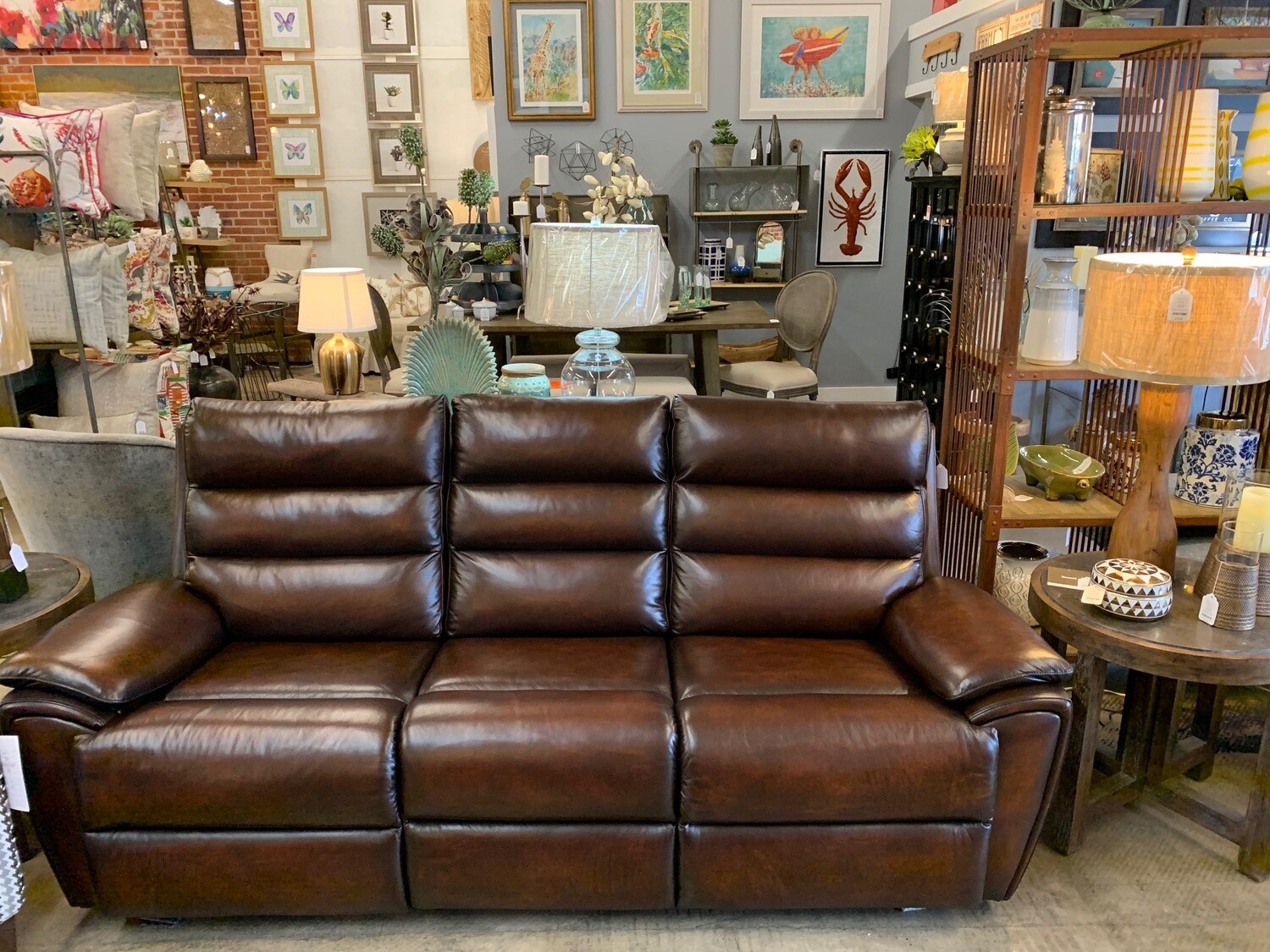 Dark Brown Motion Sofa