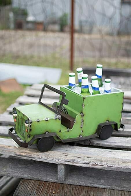 Recycled Iron Jeep Cooler Recycled Iron Jeep Cooler