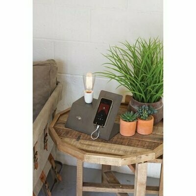 Bent Metal Lamp w/Smart Phone Holder