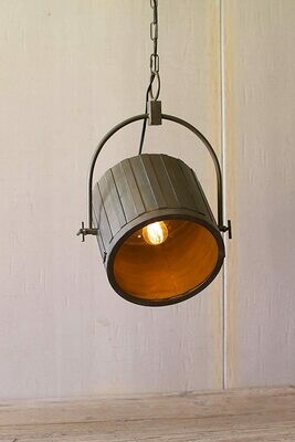 Adjustable Pendant Light w/Antique Brass Finish