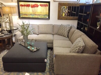 Ottoman 40&quot; x 40&quot; x 23&quot;Tall Gr