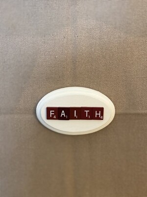 Faith Small Wall Plaque 5&quot;L x 3.25&quot;H