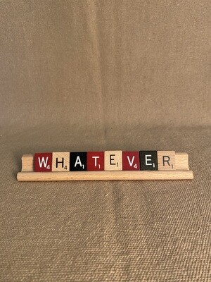 Whatever 2 Large Scrabble Tray 7&quot;L x 0.75&quot;H